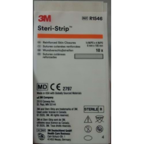 3M Steri Strip Güçlendirilmiş Deri Kapaması 6mmX100mm