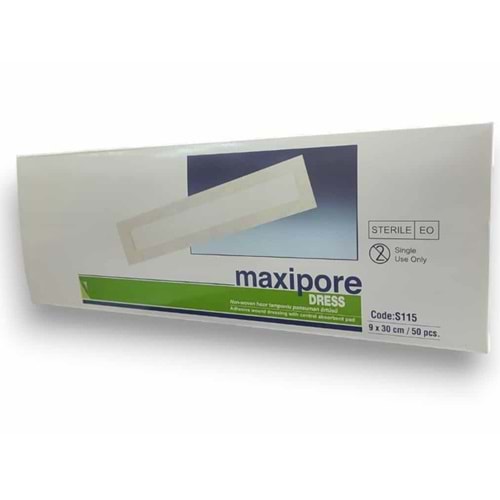 Maxipore Non-woven Yara Örtüsü 9cmX30cm