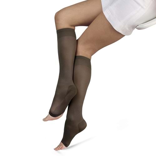 Solidea Relax Unısex Dizaltı Varis Çorabı 70Den Natur Antracite XL