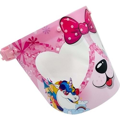 Kız Çocuk Siperlik Unicorn Desenli