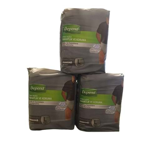 Depend Hasta Bezi Külot Erkek Large 30 Adet