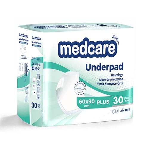 Medcare Yatak Koruyucu Yoğun Pamuk 60X90 Cm 30 Adet (Yeşil Pk)