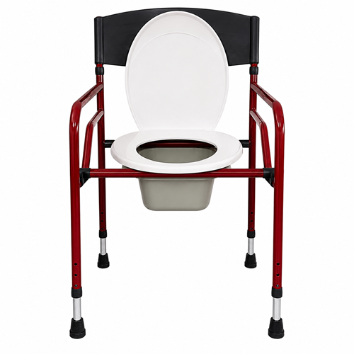 Elegant Plastik Kapaklı Klozet Bordo