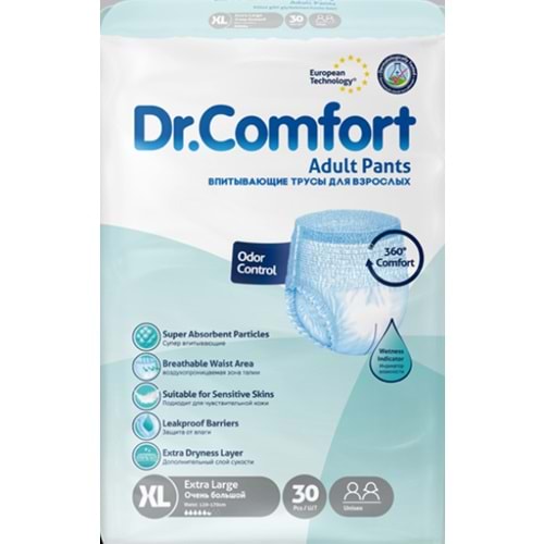Dr. Comfort Hasta Bezi Külot XL 30 Adet