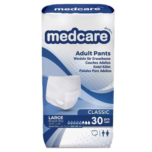 Medcare Hasta Bezi Classic Külot Large 30 Adet