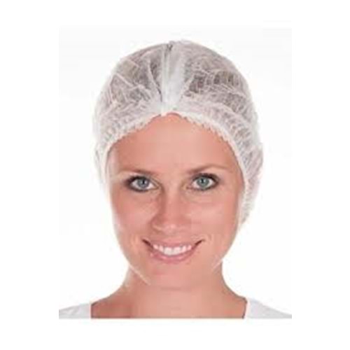 Beyaz Saç Bonesi 40 X 40 Cm 100 Adet