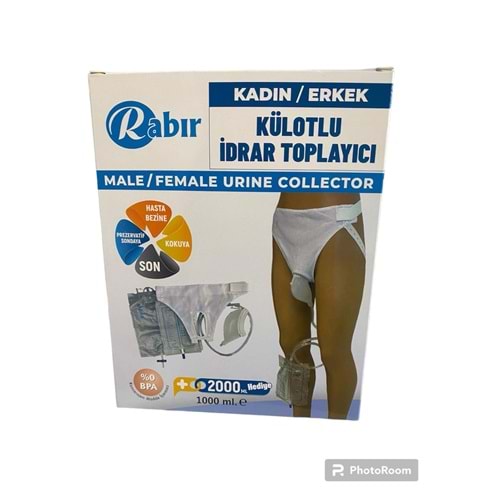 Rabır Külotlu İdrar Toplayıcı Kadın(1000 ml)