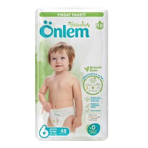 Önlem Çocuk Bezi Bağlamalı XL No:6 48 Adet