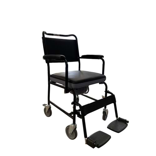 Elegant İthal Koridor Tipi Tekerlekli Sandalye Siyah