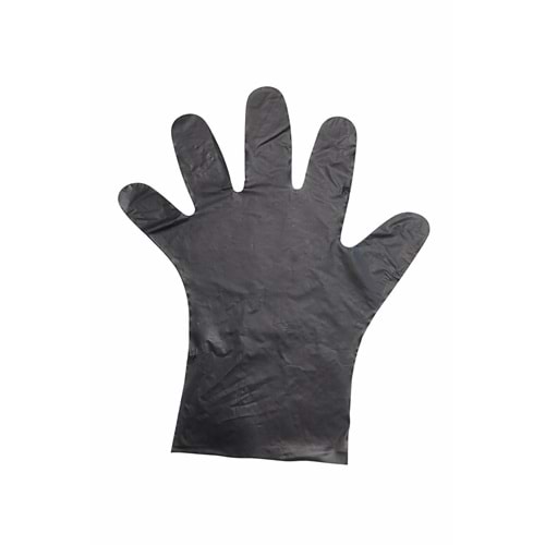 Green Family Hibrit Eldiven 100 Adet - Siyah - S