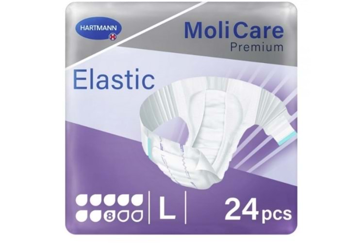 Molicare Premium Slip Elastik Bantlı 8 Damla Large (24 Adet)