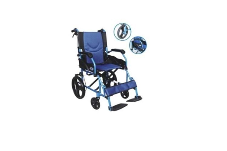 Pulsemed Katlanabilir Tekerlekli Sandalye KY863LABJ-C-12''-46