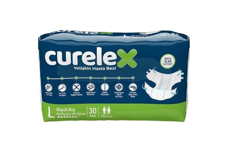 Curelex Bağlamalı 30 Adet Large