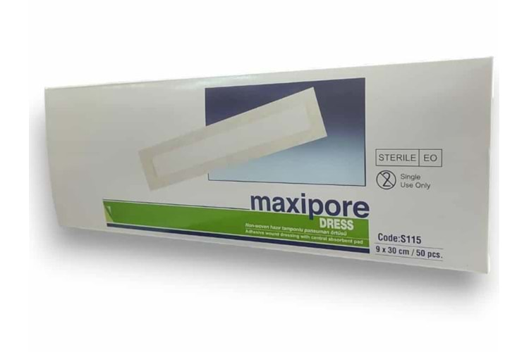 Maxipore Non-woven Yara Örtüsü 9cmX30cm