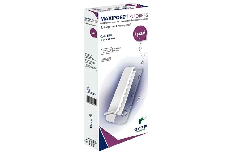 Maxipore Pedli Şeffaf Film Örtü 9X25 Cm