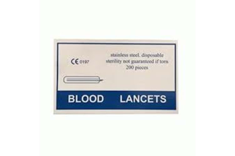 Blood Lanset Steril 200 Adet