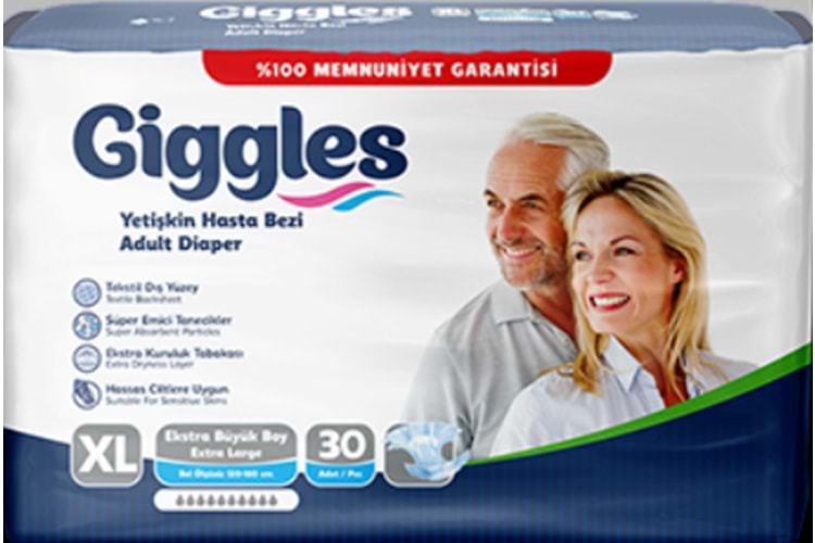 Giggles Hasta Bezi Bağlamalı XLarge 30 Adet