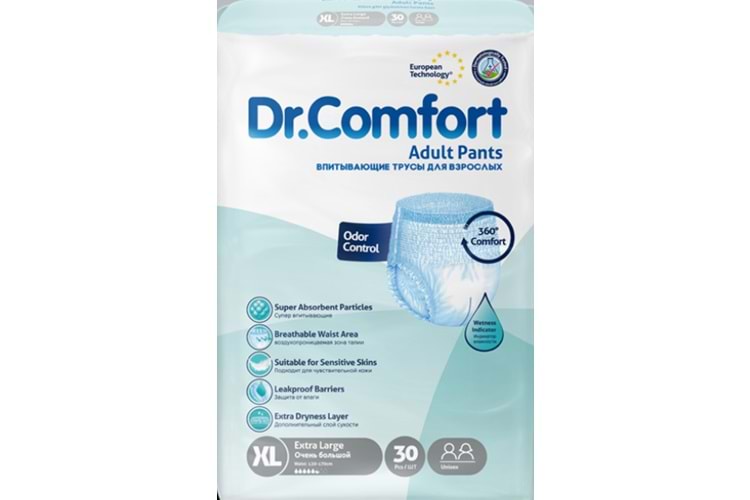 Dr. Comfort Hasta Bezi Külot XL 30 Adet