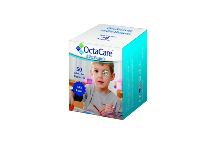 Octacare Pediatrik Göz Bandı Erkek Çocuk 5cm x 6,2cm 50 Adet