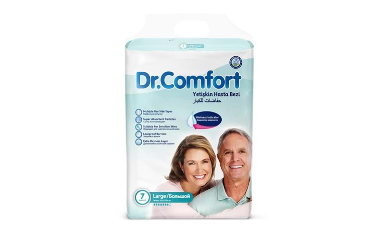 Dr. Comfort Hasta Bezi Bağlamalı Large 7 Adet