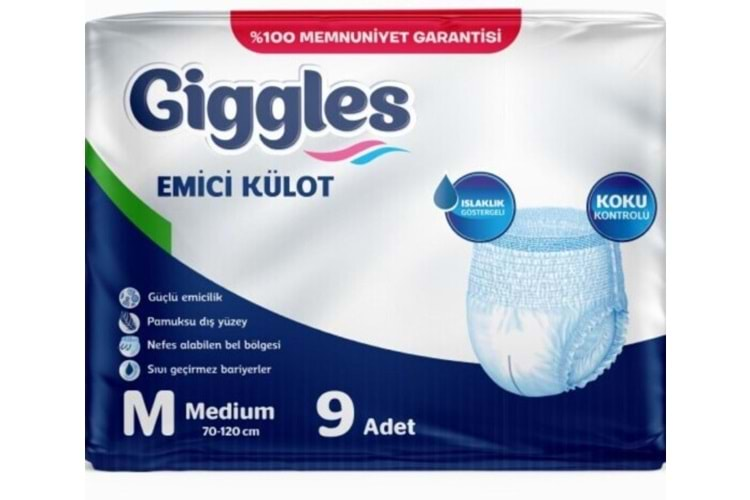 Giggles Hasta Bezi Külot Medium 9 Adet