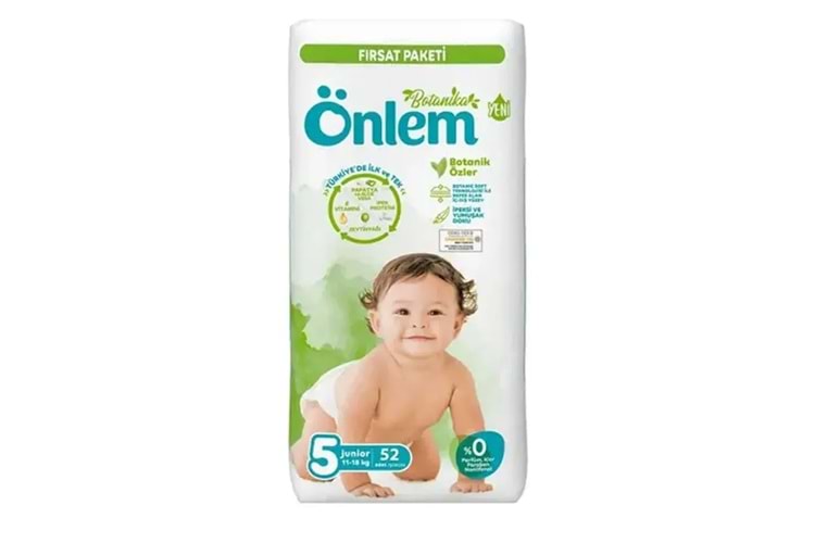 Önlem Çocuk Bezi Bağlamalı Junior No:5 52 Adet