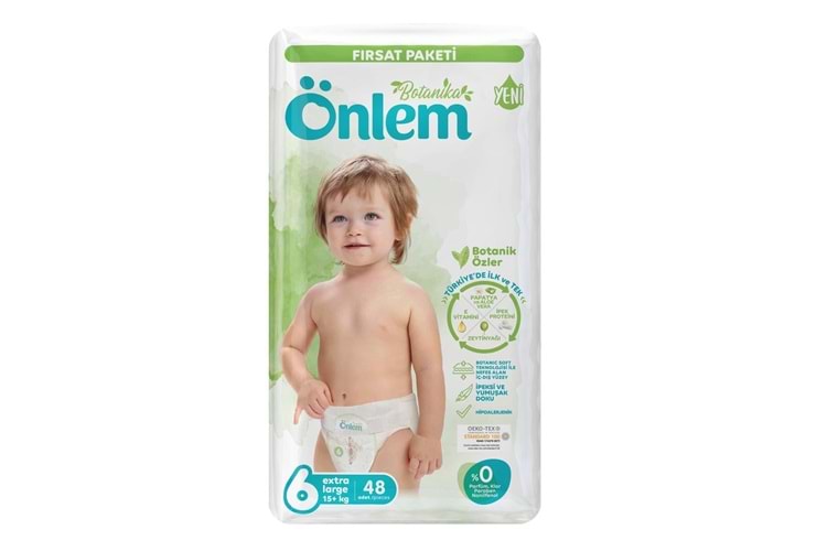Önlem Çocuk Bezi Bağlamalı XL No:6 48 Adet