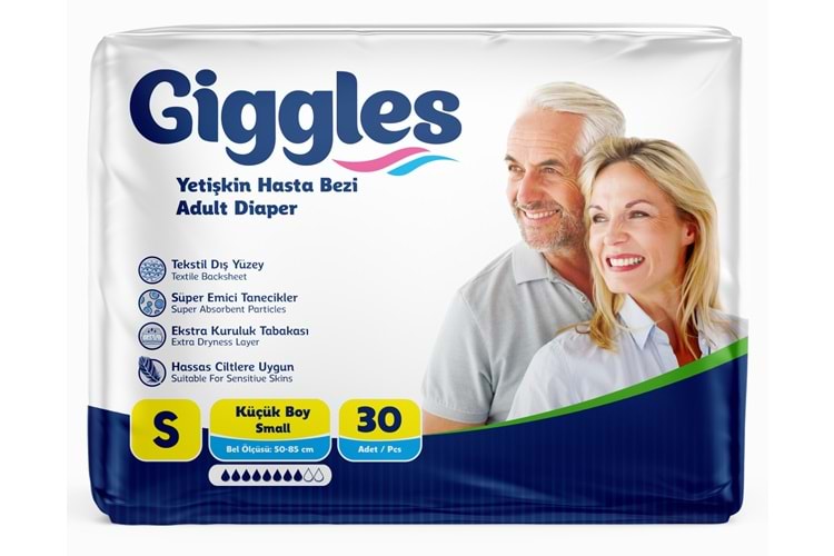 Giggles Hasta Bezi Bağlamalı Small 30 Adet