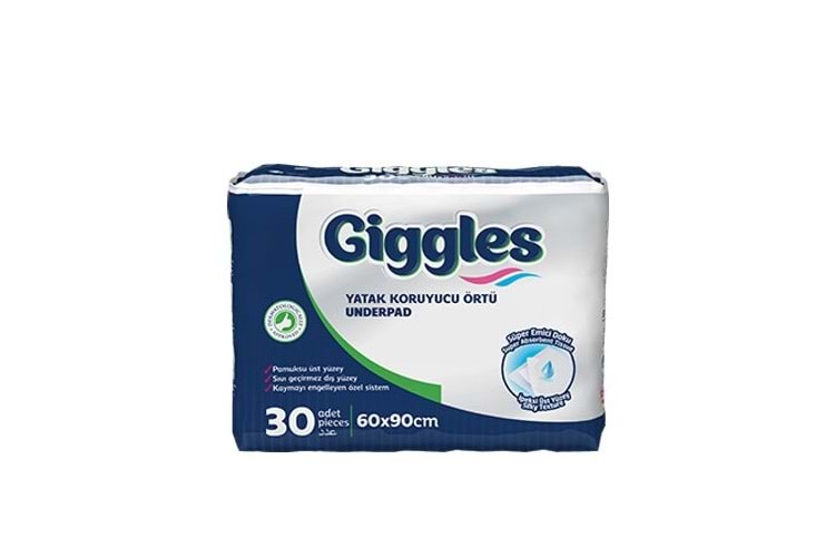 Giggles Yatak Koruyucu 60x90 Cm 30 Adet