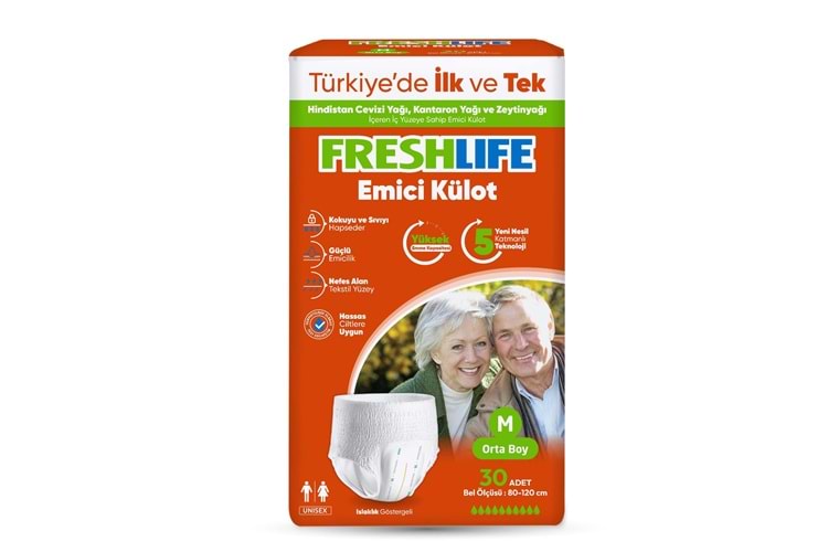 Freshlife Hasta Bezi Külot 30 Adet Medium