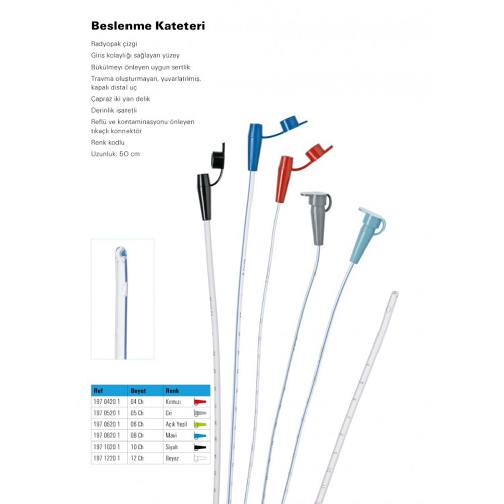 Bıçakçılar Feeding Sonda (Beslenme Sondası) No:12 Beyaz