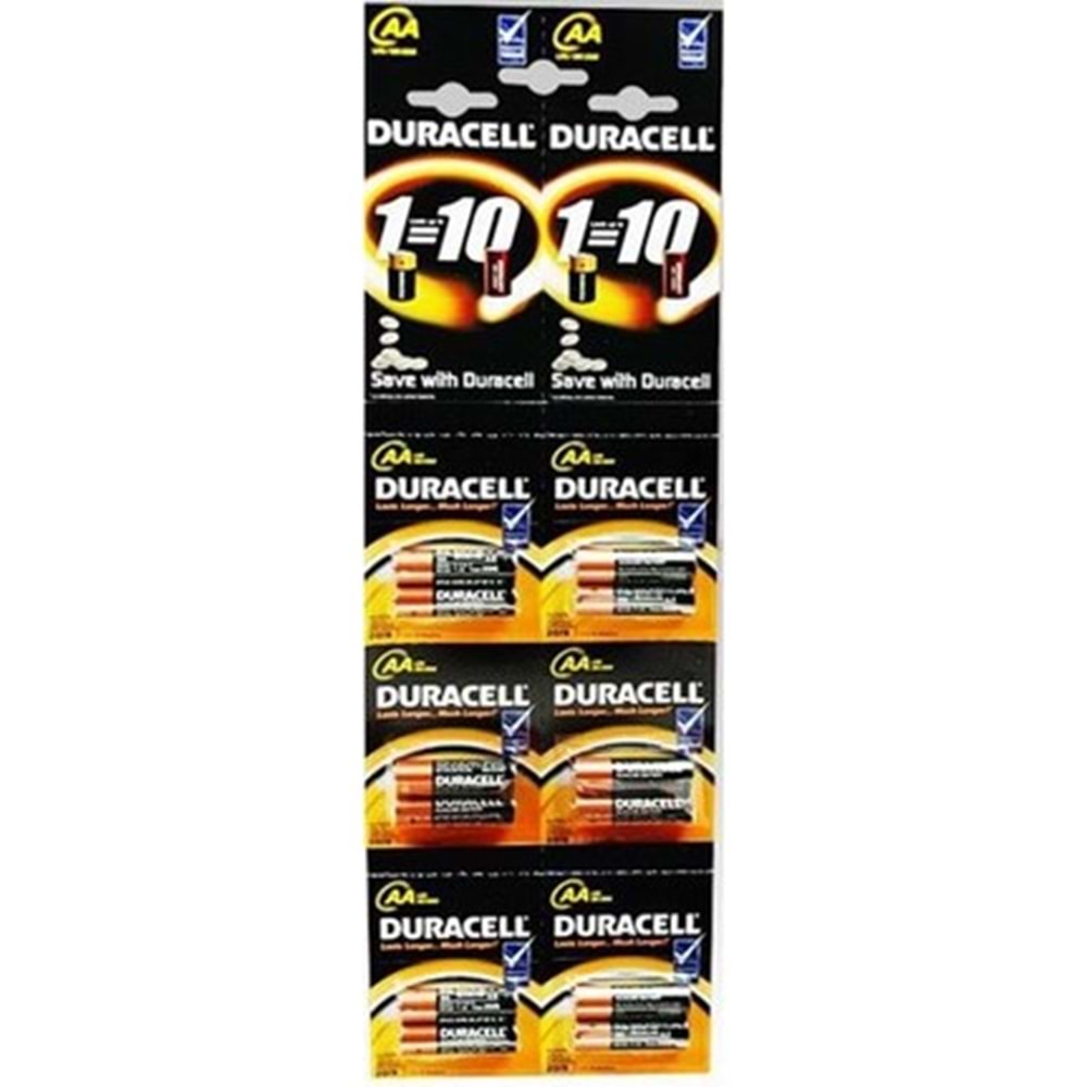 Duracell Alkalin Kartela Kalın Kalem Pil 12li (6X2li)