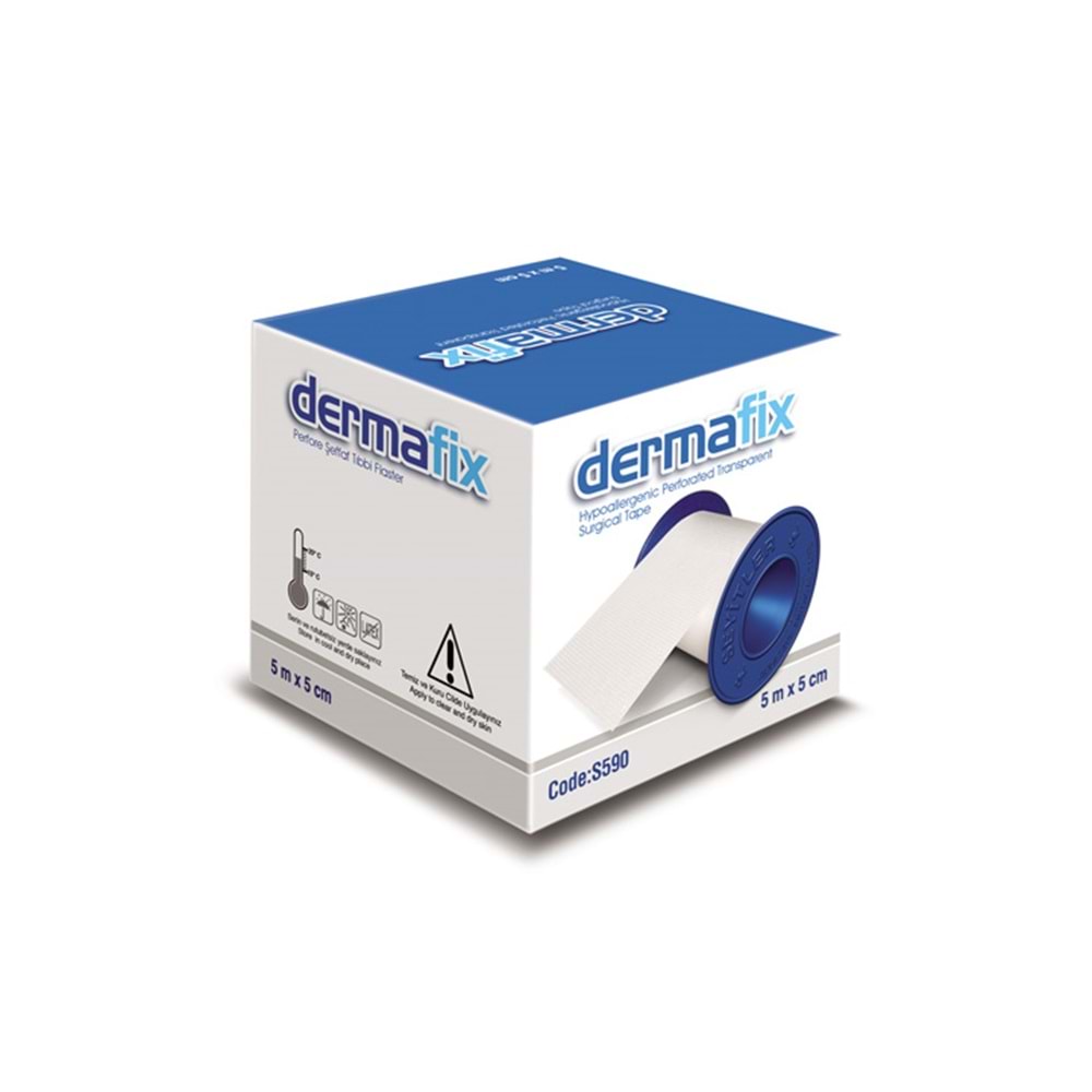 Dermafix Perfore Şeffaf Tıbbi Plaster 5M X 5Cm